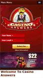 Mobile Screenshot of casinoanswers.com
